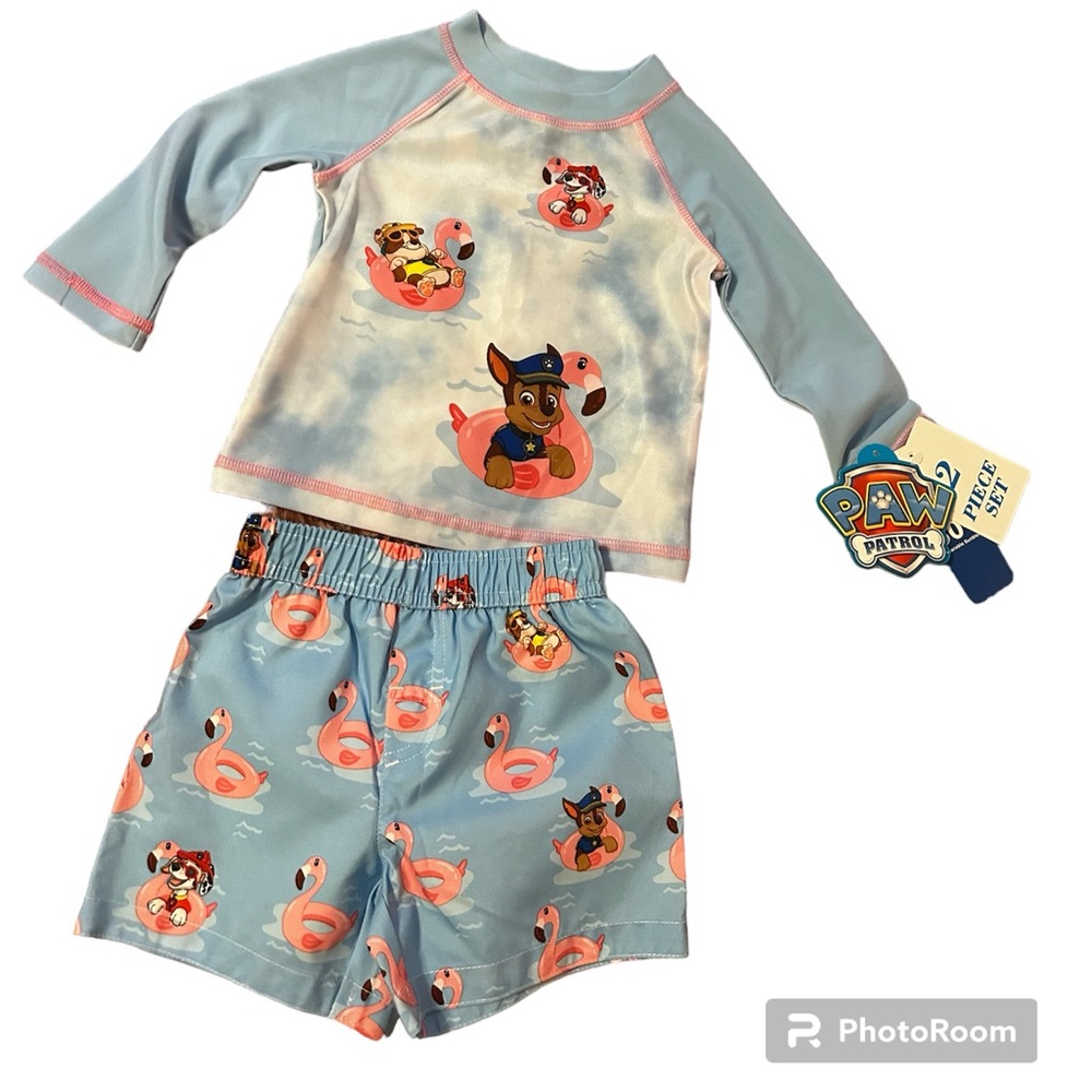 Nickelodeon’s Paw Patrol 2Pc Child’s 12Month Swim Set Brand New With Tags!